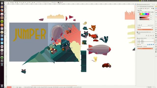 INKSCAPE TIMELAPSE: GAME SPLASH SCREEN смотреть онлайн