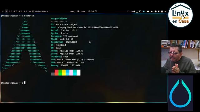 Arch Linux con Hyprland [nwg-shell] 🐧✅ смотреть онлайн
