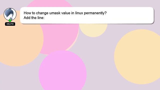 How to change umask value in linux permanently? смотреть онлайн