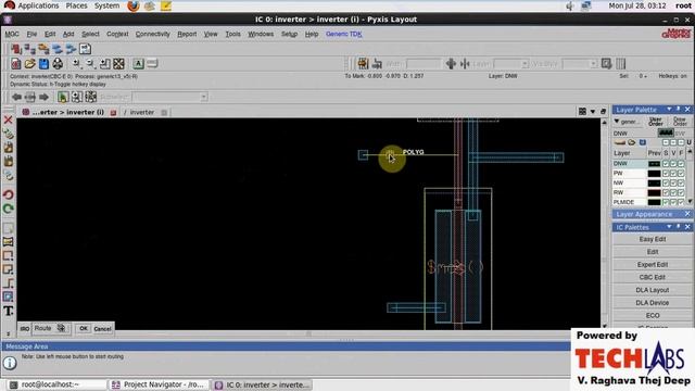 MENTOR GRAPHICS PYXIS : INVERTER 3 Layout смотреть онлайн