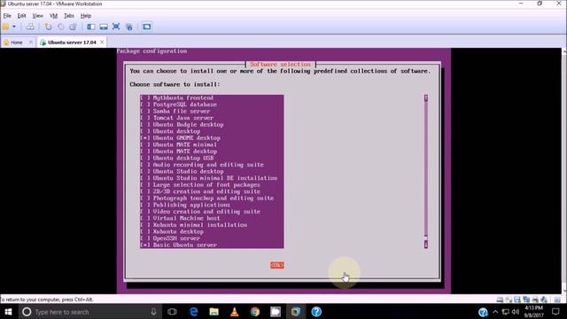 install GUI on Ubuntu server 17.04 смотреть онлайн