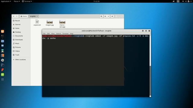 Escondendo arquivos com Steghide (esteganografia) смотреть онлайн