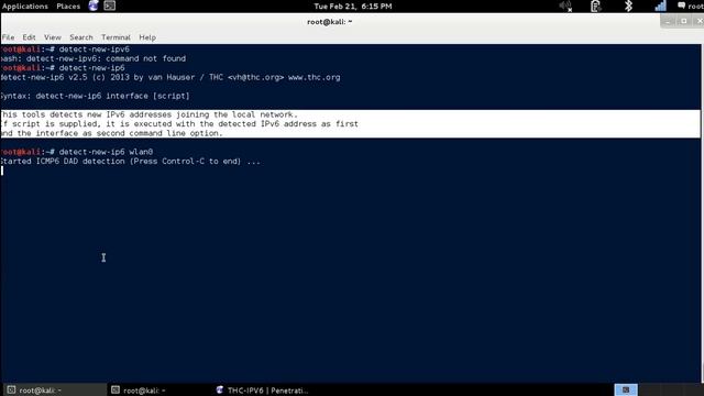 detect-new-ip6 – This tool detects new ipv6 addresses joining the local network [Kali Linux] смотреть онлайн