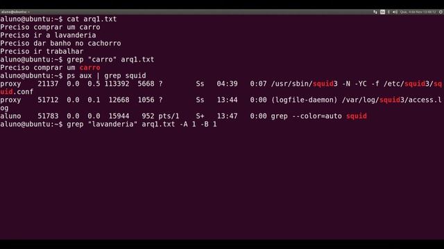 33 - Linux em 1 Minuto - Encontra Palavras em Arquivos - grep смотреть онлайн