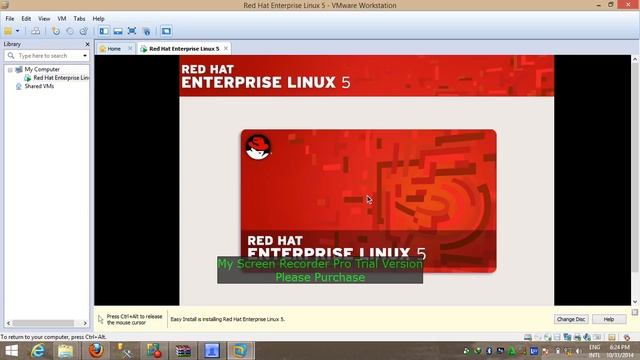 how to install Red Hat Enterprise in Linux 5 in vmware part 1 смотреть онлайн