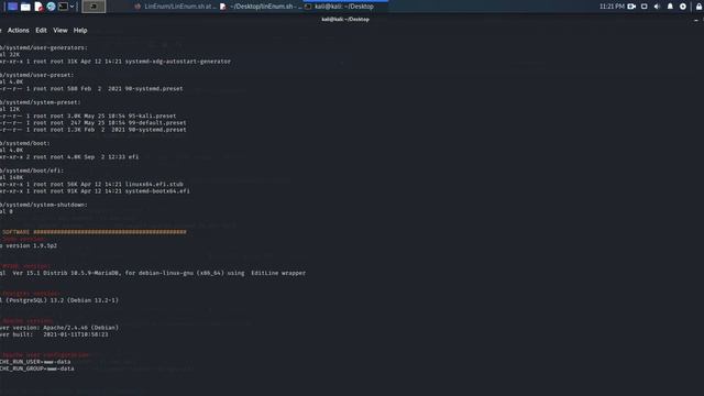 linEnum - privilege escalation смотреть онлайн