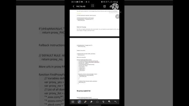 Proxy PAC File