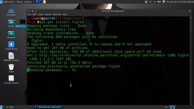 How to make figlet in kali linux, parrot security and other linux systems смотреть онлайн