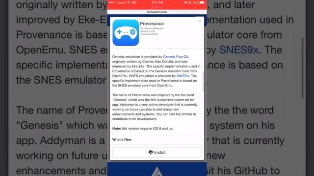 How to install Provenance iOS 9.2 all the way down to 7.1.2 Game Boy advance emulator and SNES. смотреть онлайн
