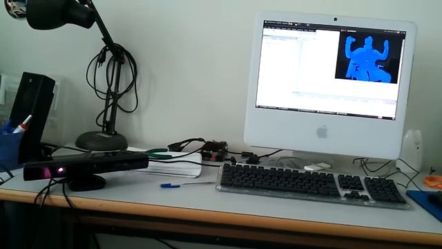 Kinect OpenNI-NITE Skeleton on Linux with ofxopenni addon for openFrameworks смотреть онлайн