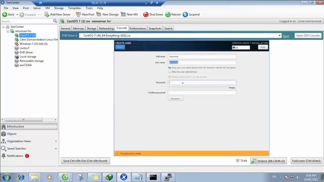 Citrix Xenserver Creating a Virtual Machine and install OS CentOS from file ISO смотреть онлайн
