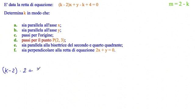 Dato il fascio di rette (k-2)x+y-k+4=0 determinare k in modo che siano soddisfatte le condizioni смотреть онлайн
