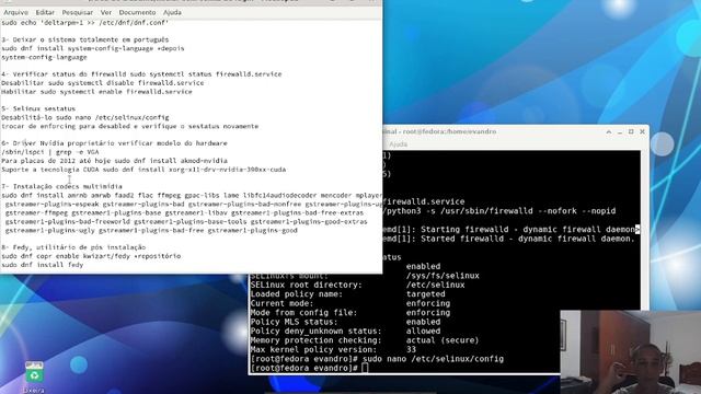 Guia de pós instalação do sistema operacional Fedora (GNU/Linux 2021) смотреть онлайн