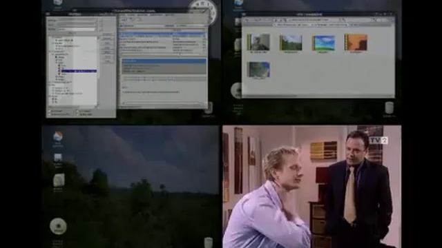 Suse Linux 10.2 (Beryl 0.2.0 + xwinwrap for background) смотреть онлайн