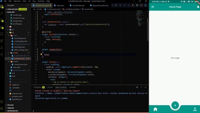 Flutter: Rest API integration in profile page || Rest API Connection ||27 смотреть онлайн