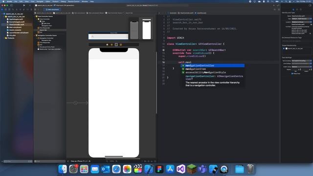 How to add a Search Bar to a Navigation Bar смотреть онлайн