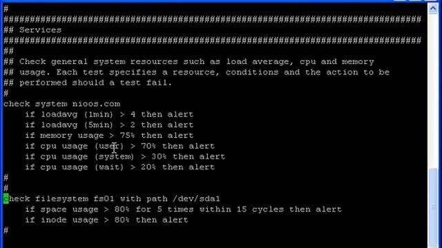 Monitorizar el espacio libre en disco con monit en linux Debian смотреть онлайн