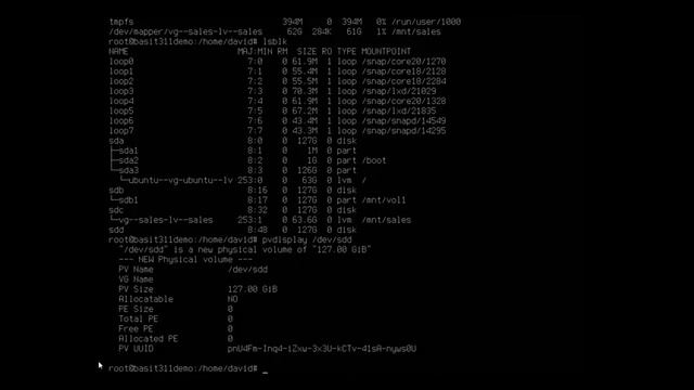 Extending LVM volume groups and logical volumes смотреть онлайн