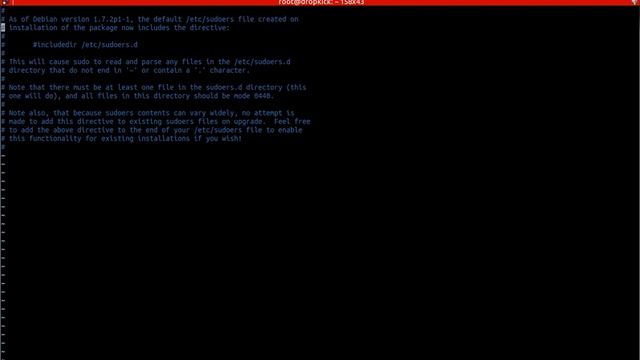 Pound sign "trick" with #includedir sudoers file смотреть онлайн