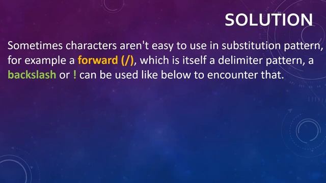 BASH Interview Question #32: How to use replacement characters in sed commands ? смотреть онлайн