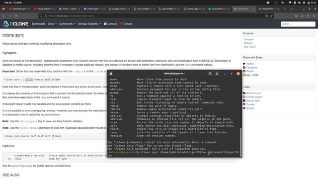 Using Rclone sync from the command line in GNU/Linux смотреть онлайн