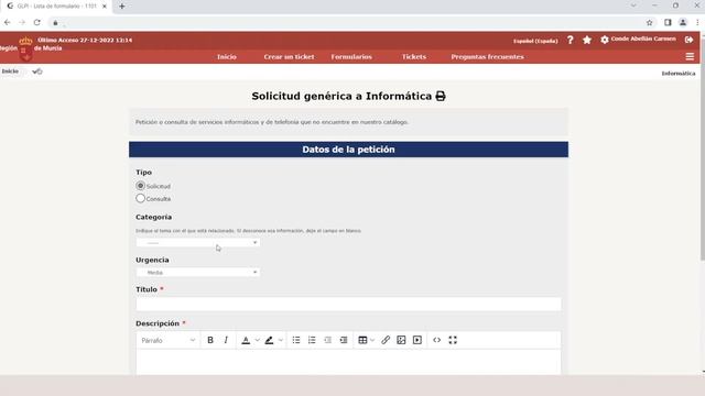 Videotutorial Uso de GLPI para usuarios смотреть онлайн