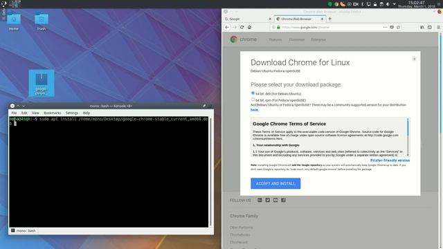 Installing Google Chrome in KDE neon / Ubuntu смотреть онлайн