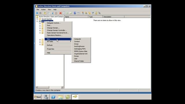 How to Create an OU in Active Directory - Server2008 Beginner смотреть онлайн