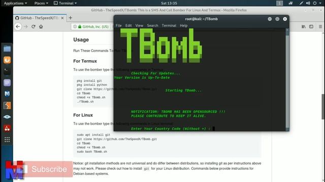 unlimited call & sms on Any phone by kali linux in hindi call flooder, sms flooder смотреть онлайн