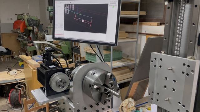 A axis and Spindle works in one operation(AASD servo motor 2.3kw) смотреть онлайн