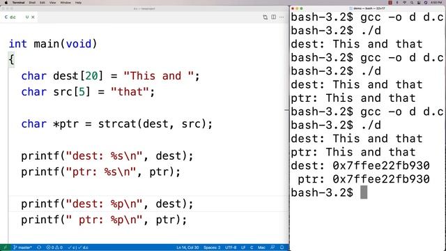 strcat() and strncat() functions | C Programming Tutorial смотреть онлайн