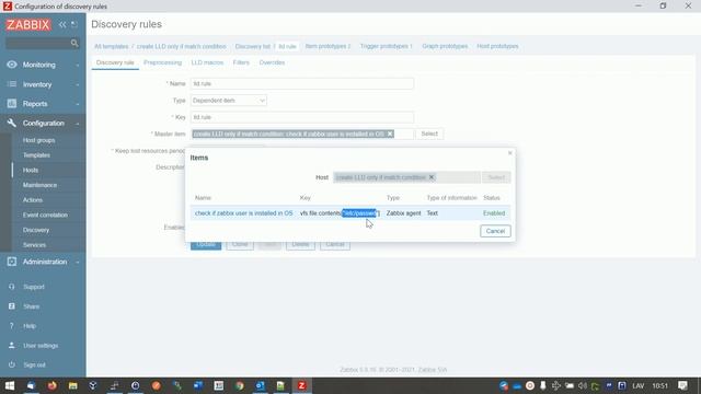 Create Zabbix LLD only if certain condition match смотреть онлайн