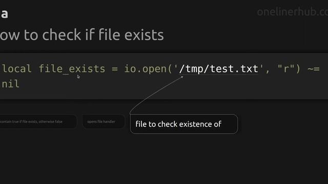 How to check if file exists #lua смотреть онлайн