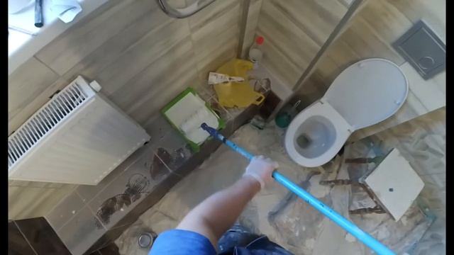 Отделка потолка в ванной комнате своими руками. Шпаклевка, шлифовка, покраска потолка. смотреть онлайн