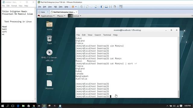 Text processing in Linux Bangla || Red Hat Enterprise Linux 7.3 Part-18 смотреть онлайн