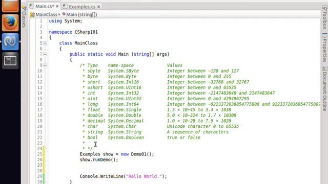 C Sharp on Ubuntu MonoDevelop Video 3 смотреть онлайн