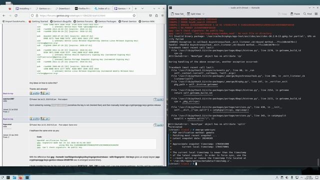 Installing Gentoo 2024 With The Handbook In VirtualBox