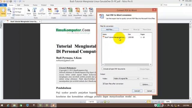 Cara Convert PDF to Word Menggunakan Nitro Pdf 8 смотреть онлайн