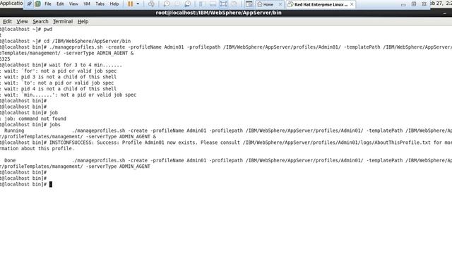 how to create admin agent profiles in linux websphere смотреть онлайн