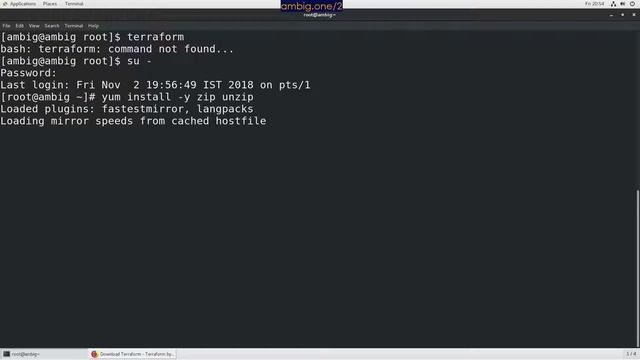 Install #teraform on #CentOS 7 #linux смотреть онлайн
