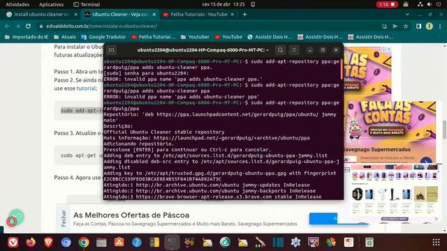Como Instalar o Ubuntu Cleaner no Linux Ubuntu 22.04 - Dicas Rápidas Linux Ubuntu смотреть онлайн