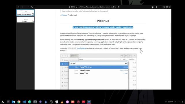 [GNOME 3.24] Plotinus - A command palette for GTK Apps! смотреть онлайн