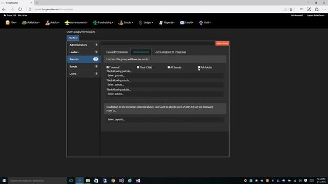 User Groups Permissions смотреть онлайн