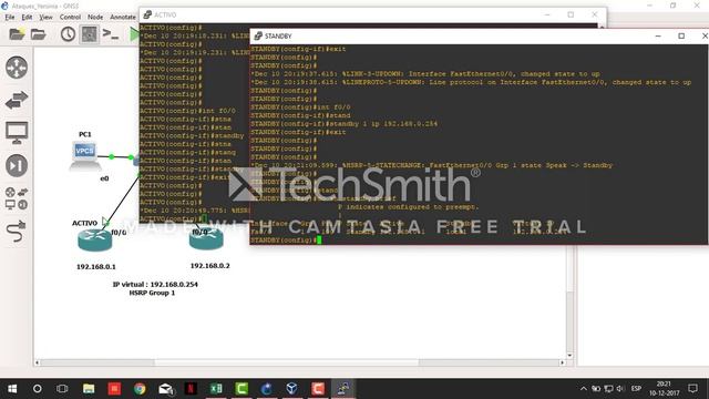 Yersinia - Becoming The Active Router in HSRP смотреть онлайн