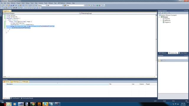 C# Tutorial 6 - Using Statements And IO Writing смотреть онлайн