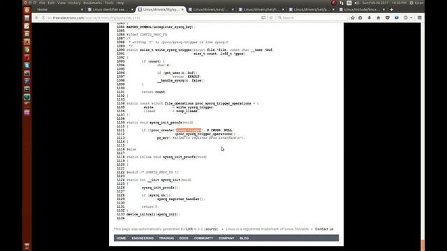 195 Linux Kernel /proc Interface - Kernel source /proc samples смотреть онлайн