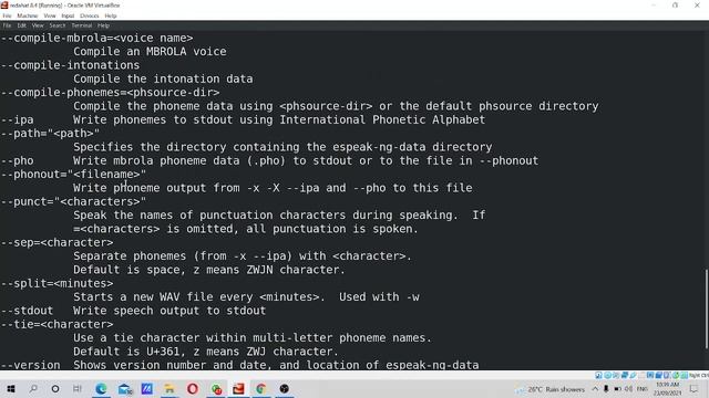 exploring the linux command espeak-ng command. смотреть онлайн