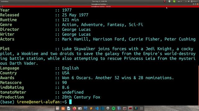Get IMDB Ratings of movies & TV shows in your terminal | Linux macOS смотреть онлайн