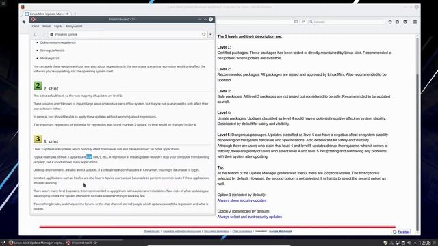 Linux Mind - Ötpercesek - #04 - Linux Mint Frissítési szintek смотреть онлайн