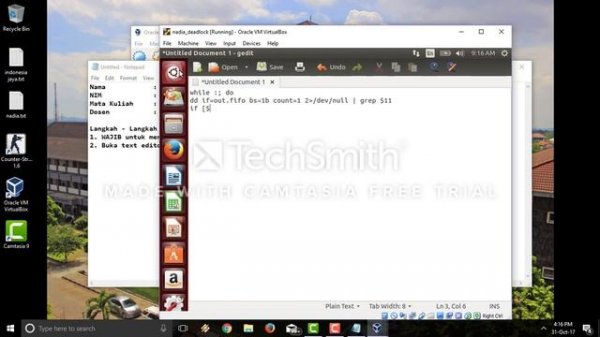 Tutorial deadlock dengan Linux Ubuntu